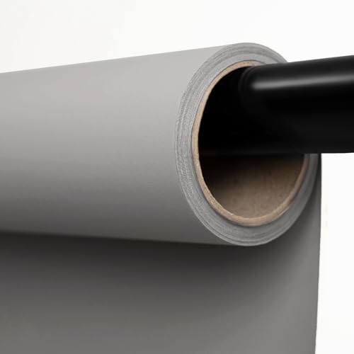 Kate Seamless Paper Backdrop for Photography Light Gray Photo Backdrop Paper (53''x16.4' Pursuit Grey) - color: Pursuit Grey, size: 53''x16.4'