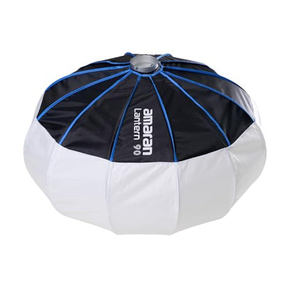 Amaran Lantern 90 Softbox,360 Soft Light Source Quick-Build Press Mount for Amaran COB Lights and Other Bowens Mount for 100d/200x/150c/300c/300x/600d/600x - size: Large