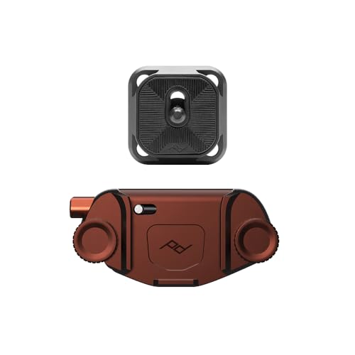Peak Design Capture Camera Clip V3, Eclipse with Plate, Holds DSLR, Compact and Point and Shoot Bodies, Secure, Stable and Accessible, Attaches to Straps and Belts, Quick Release, 200 lb Capacity - color: Eclipse