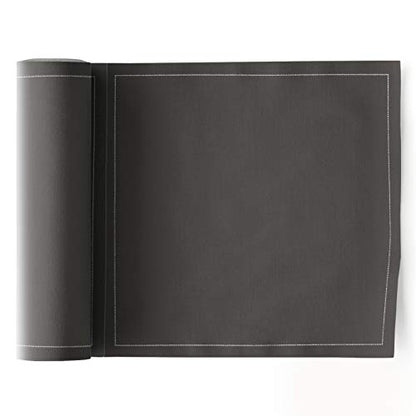 Cotton Luncheon Napkin - 25 Napkins per roll - Anthracite - color: Anthracite Grey