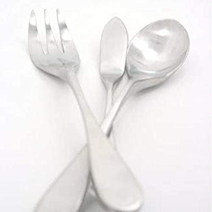 Knork Matte Original 5-Piece Serving Set, Stainless Steel, 8.5" - color: Matte Brushed Silver