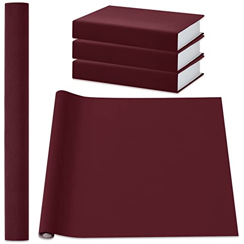 PerKoop Book Cloth for Book Binding 40 x 16 Inch Fabric Surface Paper Backed Bookcover Archival European Durable Strong Bookbinding Supplies Cover Books Album Scrapbooking (Dark Red,Suede Fabric) - color: Dark Red