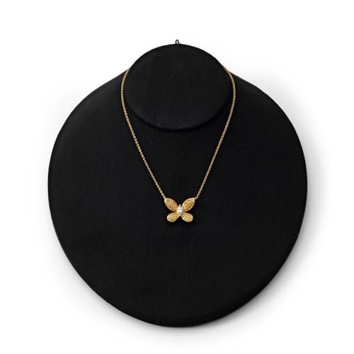 Oirlv Necklace Holder Bust Velvet Jewelry Display Necklace Display for Vendors Display Pendant Display Stand Black - color: Black Microfiber