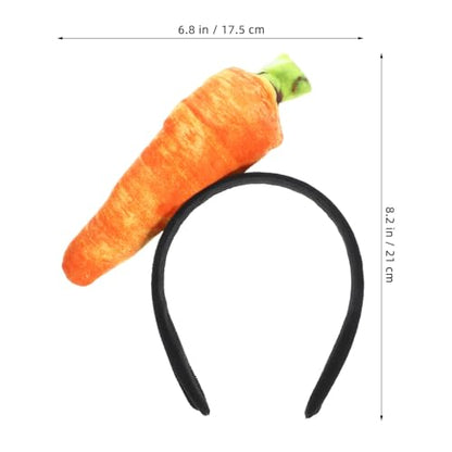 Cabilock Easter Carrot Headband Hair Ornament Cute Vegetable Hair Accessory for Party Dress Up Cosplay and Easter Celebrations Women and Girls