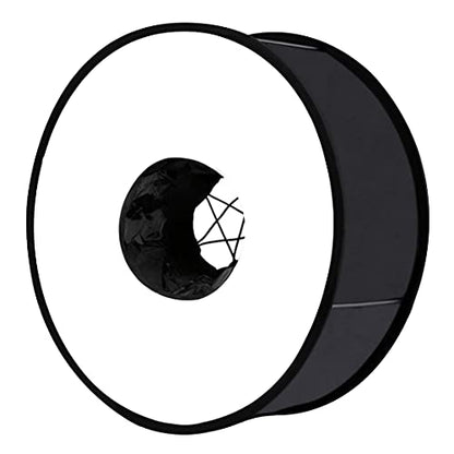 PULUZ Round Flash Softbox Diffuser 18inches / 45cm Portable Ring Flash Diffuser Soft Box for Speedlight Macro Portrait Shooting Photography Studio Light Modifier - size: 18"/45cm