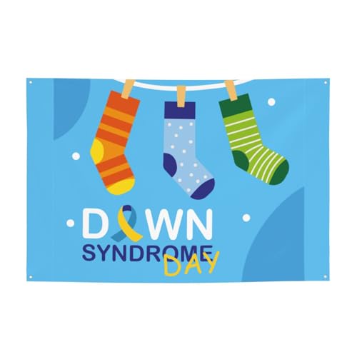 World Down Syndrome Awareness Day Backdrops 47 * 71 Inches Holiday Party Photography Background Indoor Outdoor Festival Photo Banner Booth Props Wall Decoration - color: White