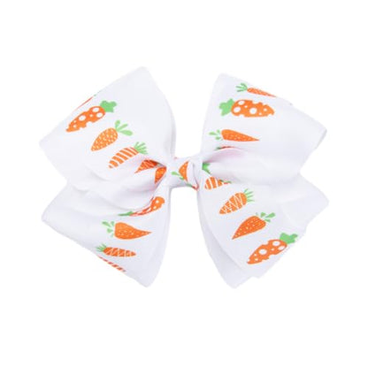 Baby Girls Carrot Hair Clips Pin Easter Bunny HairClips Carrot Hair Barrettes Pin JHE27 (Big Bow) - color: Big Bow