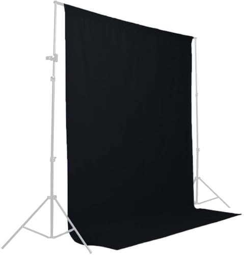 Seamless Photo Photography Background Paper Backdrop for Photoshoot, 107" x36', Jet - color: Jet
