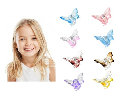 Hair Clips For Beautiful Girls Making Your Daughter More Cute As A Princess, Girls Must Have Hair Claws With Elegant And Charming Stylish Fashion, 8 Tiny Kits