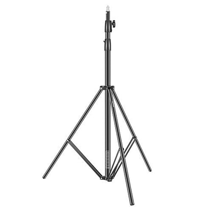 Neewer Heavy Duty Light Stand 10 Feet/3 Meters Adjustable Spring Cushioned Metal Photography Tripod Stand for Photo Studio Softbox, Flash Monolight, Ring Light and Other Photographic Equipment(Black) - size: 300cm