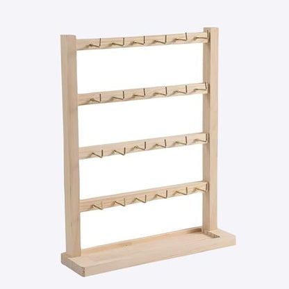 4 Layers of Wooden Display Eacks With Hooks for Necklaces. Rings, Earrings, Bracelets, And Other Jewelry Storage Display Rack - size: 4 Layers