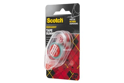 3M 6061 Scotch Double Sided Adhesive Roller Tape Runner, Permanent, Acid-Free, Photo-Safe Adhesive for Scrapbooking, Photo Mounting, and Crafts, 0.27 in x 26 ft per Roller, Pack of 6 - size: 6-Pack