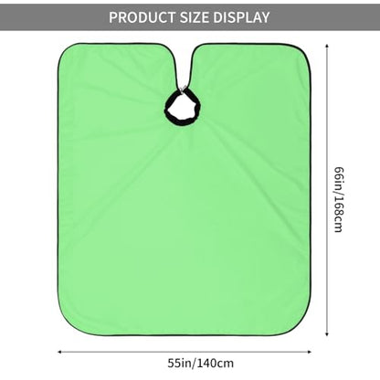 Custom Barber Cape Unisex Salon Hair Cutting Capes Add Your Image Logo Haircut Kit Personalized Stylist Tool - color: Light Green