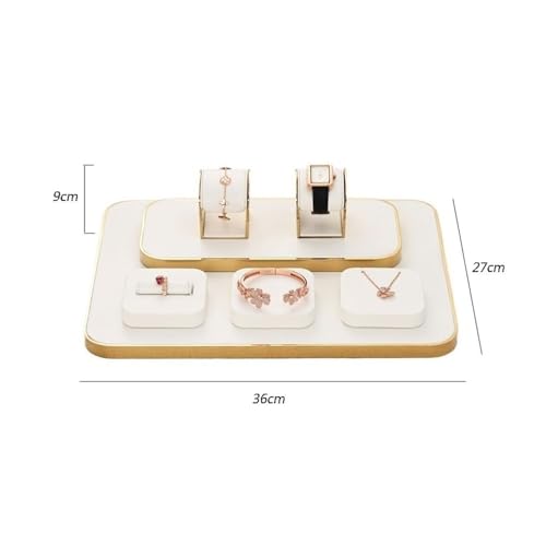 Necklace Display 7 Pieces Jewelry Display Stand Light Luxury Ring Bracelet Watch Necklace Counter Jewelry Display Props Display Stand