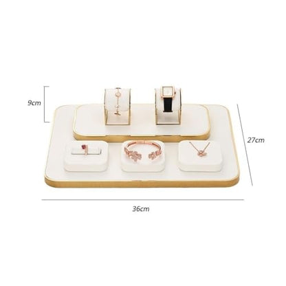 Necklace Display 7 Pieces Jewelry Display Stand Light Luxury Ring Bracelet Watch Necklace Counter Jewelry Display Props Display Stand