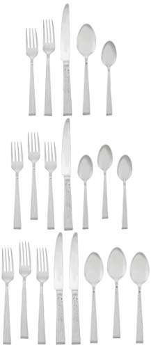 Mikasa 5154346 Kyler 20-Piece Stainless Steel Flatware Set, Service for 4 (Pack of 2) - size: 20-Piece Flatware Set, Service for 4 (Pack of 2), style: Kyler