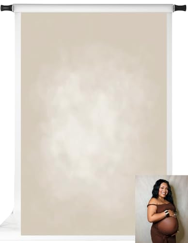 Kate Beige Photography Backdrops Abstract Photo Backdrop Poratrait Background for Photoshoot, 6.5x10ft - color: beige, size: 6.5x10ft