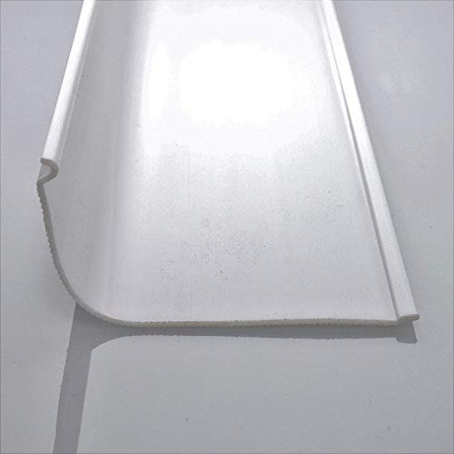 Beam Lighting Under Cabinet Light Cover Replacement | White Ribbed Acrylic Diffuser (Curved, 36") - size: 36 Inch, style: Curved