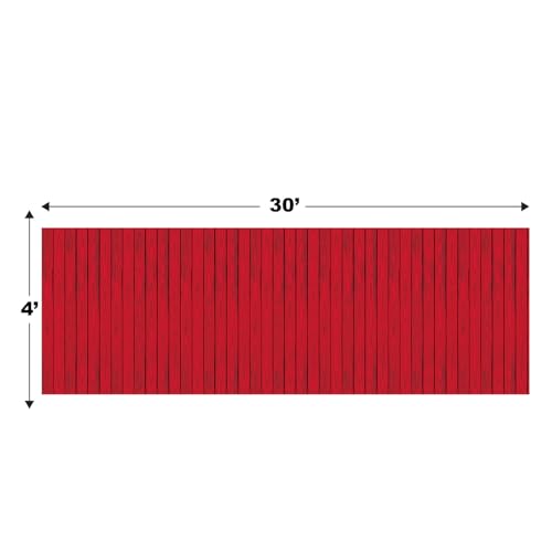 Red Barn Siding Backdrop Party Accessory (1 Count) (1/Pkg) - style: Red Barn Siding