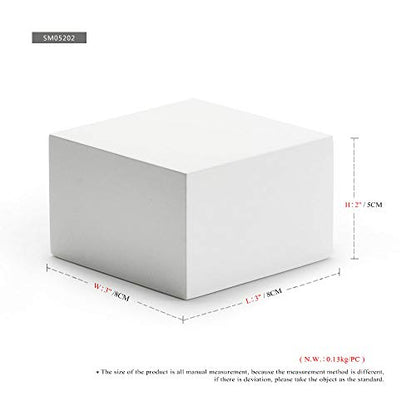 Oirlv Solid Wood Minimalism Style Jewelry Display Stand Showcase Jewelry Organizer Square Holder(SM05202) - color: SM05202