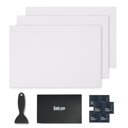 Selens 3Pcs Adhesive Light Diffuser 7.9X 11.82 inches Light Dimming Film for LED Lights - color: 3Pcs