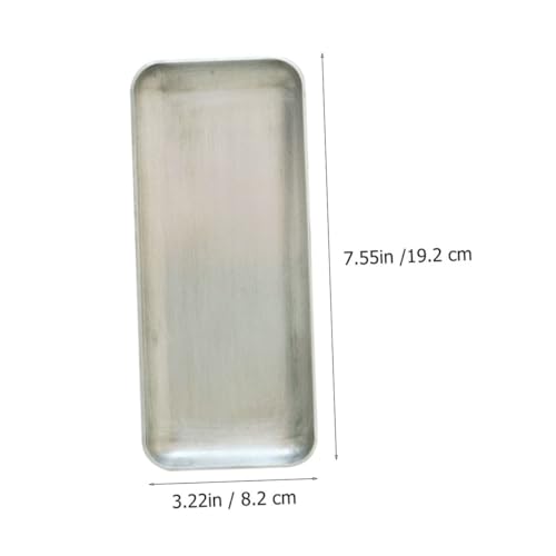 Amosfun 1Pc Vintage Aluminum Storage Tray Dessert Plate for Parties Retro Style Food Photography and Stylish Serving Container