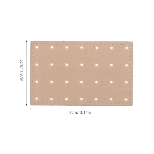 BESPORTBLE 6PCS Earring Organizer Boards: Portable Multi Hole Fabric Pegboard Display Stand Ear Studs Display Holder Earring Showcase Board for Travel Home