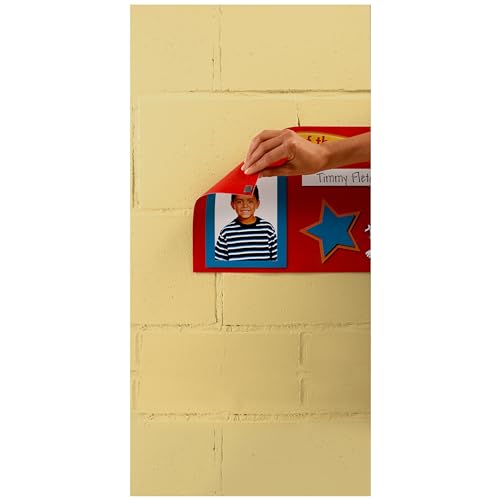Scotch Removable Wall Mounting Tabs,12 in x 34 in, Clear, 480 Tabs (7225) - size: 0.5"x0.75"