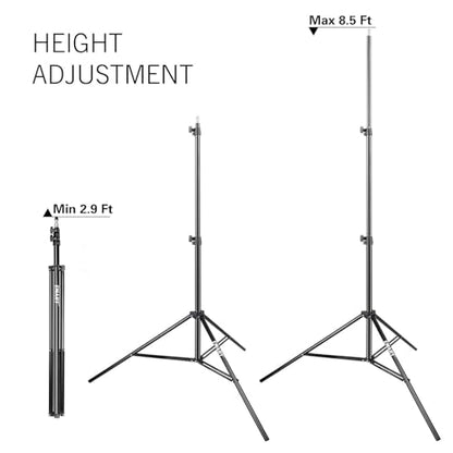 EMART 8.5FT Photography Green Screen Background Disc Reflector Light Stand with 5/8" Heavy Duty Clamp Holder, for Diffuser, Pop Up Backdrop, Photo Shooting, Video Studio, Lighting Umbrella