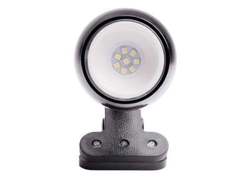 Newhouse Lighting NHCLP-JO-BK Joe LED Mini Clamp Lamp & Reading Spotlight Perfect for The Office, Study & Bedroom, Metal, Black - color: Black