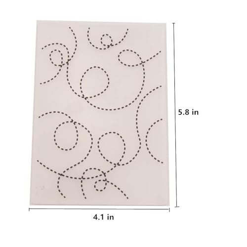 Dotted Line Dot Background Pattern Plastic Embossing Folder, 3D Textured Impressions Lace Line Background Embossing Folder Template for Card Making Scrapbooking Paper Craft Album Stamps DIY Décor - color: Airplane Dotted Line Dot