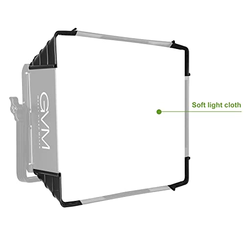GVM Foldable Softbox Diffuser with Grid Beehive for RGB 1500D Series LED Video Light, Suitable for Studio Lighting, Portrait Photography, Video Lighting, Led Panel