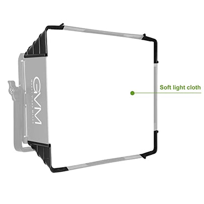 GVM Foldable Softbox Diffuser with Grid Beehive for RGB 1500D Series LED Video Light, Suitable for Studio Lighting, Portrait Photography, Video Lighting, Led Panel