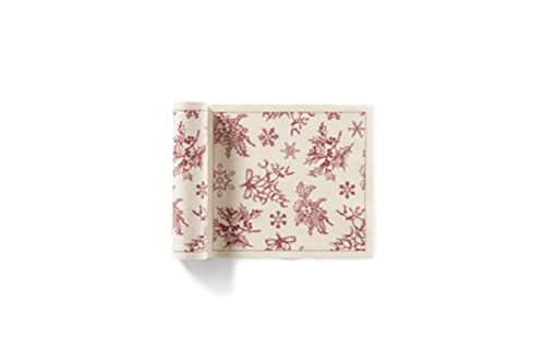 MY DRAP Luncheon Napkins 20 x 20 cm / 7.8" x 7.8" - (12 Per Roll, Recycled Cotton Natural Classic Xmas) - color: Recycled Cotton Classic Xmas