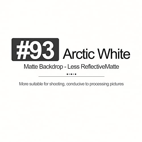 Emart White Paper Backdrops for Photoshoot, Photography Matte Seamless Roll Background 53" x 16" Long for Food, Product, Portrait Photo Shoot - color: Arctic White