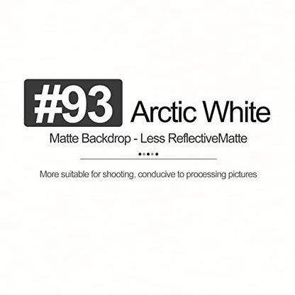 Emart White Paper Backdrops for Photoshoot, Photography Matte Seamless Roll Background 53" x 16" Long for Food, Product, Portrait Photo Shoot - color: Arctic White