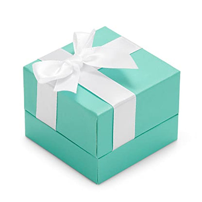 Oirlv Velvet Ring Box Bow-knot Wedding Jewelry Packaging Gift Box Showcase Display - size: Ring Box