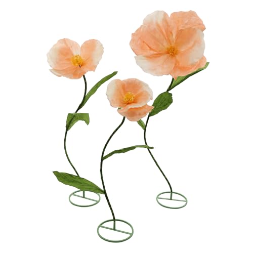 Giant Flowers for Decoration, 5.9ft Large Artificial Flower for Wedding Reception Birthday Halloween Party Background Baby Shower Shop Window Display Photography Props Home Décor (Champagne) - color: Champagne