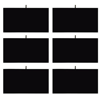 MOOCA 6 Pcs Set Jewelry Display Tray Pad Jewelry Display Tray Insert Accessory for Jewelries, 14 W x 7 1/2 D in, Black Velvet