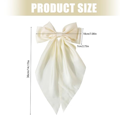Large Bowknot Hairpin Round Dot Ribbon Hairclip for Women Spring Clip Hair Accessory Modern Styling Hair Decoration