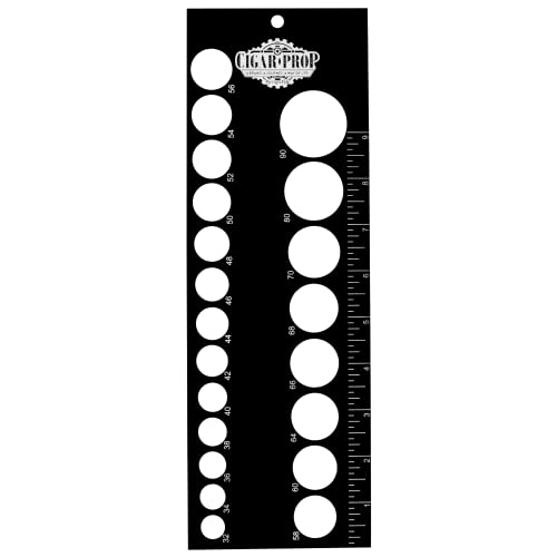 Flexible Impact Acrylic Cigar Ring Gauge Tool by Cigar prop