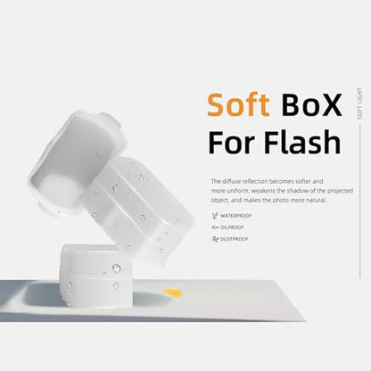 Flash Diffuser for Speedlight, Compatible with Canon 560 565EX 580EX and with Godox V860 TT600 - Speedlight, Camera Flash, Compatible with Canon and Godox Flash Diffuser