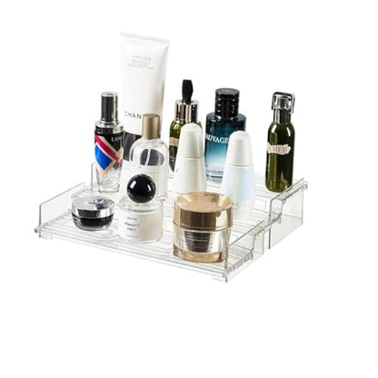 Display Risers, 4 Tier Perfume Organizer Stand，Clear Cupcake Stand Holder，Display Risers for Figures,Cake Shelves Retail (10inch-1pack) - size: 10inch-1pack