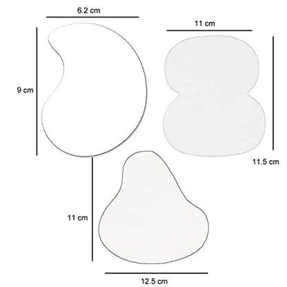 mollensiuer 3 Pieces Geometric Shape Acrylic Photo Props Mirror Products Photography Background Decorations Pose Product Props