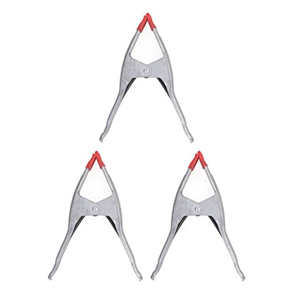 9 Inch Iron Galvanizing A Shape Spring Clamp 3PCS, Woodworking Clip for Fixing Tarpaulins, Lids, Photography Backgrounds