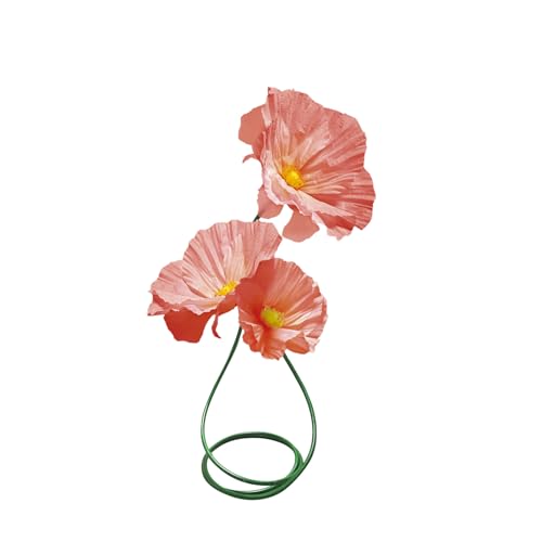 Artificial Flowers for Decoration, Fake Flowers Adjustable Height, Faux Paper Floral for Outdoor Party Ceremony Reception Photography Props Mall Display Wedding Decorations 3 Pack (Pink) - color: Pink S