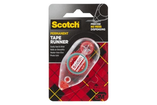 Scotch Double Sided Tape Runner, 0.27 in x 26 ft., Perfect for Holiday Crafts, Gifts, and DIY, 1-Pack - size: 1-Pack