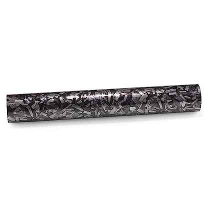 12"x60" (1FTx5FT) Silver PET Marble Forged Carbon Fiber Textured Gloss Vinyl Wrap Auto Car Sticker Decal Film Sheet Bubble Free Air Release Technology with Tool Kit - color: Silver, size: 12"x60" (1FTx5FT)