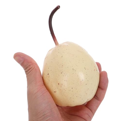 Abaodam Realistic Fake Pears Artificial Plastic Fruit Decor for Home Decoration, Photography Props, 1pcs Lifelike Yellow, Snow, and Common Pear Ornaments