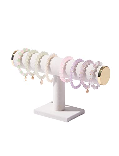 Bracelet Holder Stand,Bracelet Organizer Display for Selling,Bangle Organizer for Women,Watch Storage Holder for Men,Jewelry Business Supplies (Beige, 1 Tier)